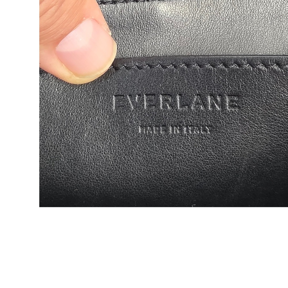 Everlane Form Bag Black Italian Leather Crossbody Shoulder Bag Made in Italy - Picture 5 of 8